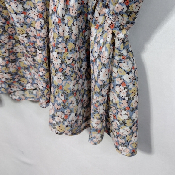 Sienna Sky Floral Cottagecore Top Women's L Multicolor Peasant Babydoll Retro - Picture 6 of 8